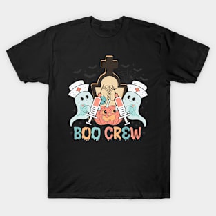 Boo Boo Crew Nurse Shirts Halloween Nurse Shirts for Women T-Shirt